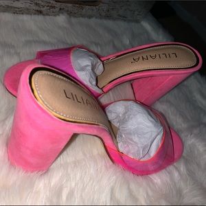 Pink chica heels